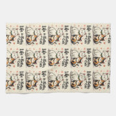 Het leven is beter met Schattigee Cat Aesthetic Theedoek (Horizontaal)