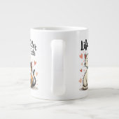 Het leven is beter met Schattigee esthetische katt Grote Koffiekop (Achterkant)