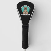 Het leven is beter met Schnauzer Golfheadcover (Voorkant)