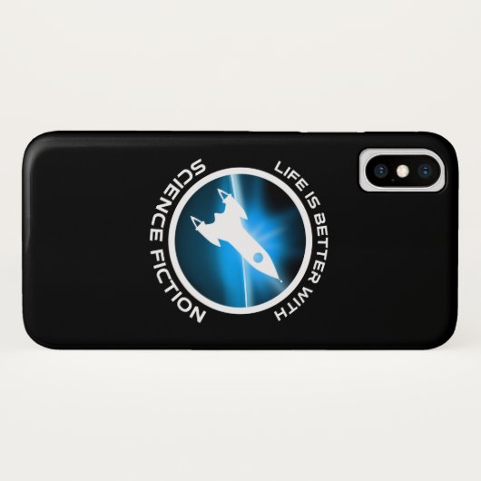 Het leven is beter met sciencefiction Case-Mate iPhone case (Achterkant (horizontaal))