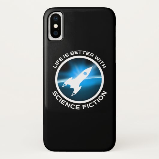 Het leven is beter met sciencefiction Case-Mate iPhone case (Achterkant)