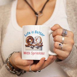 Het leven is beter met sproeiers ronde sticker