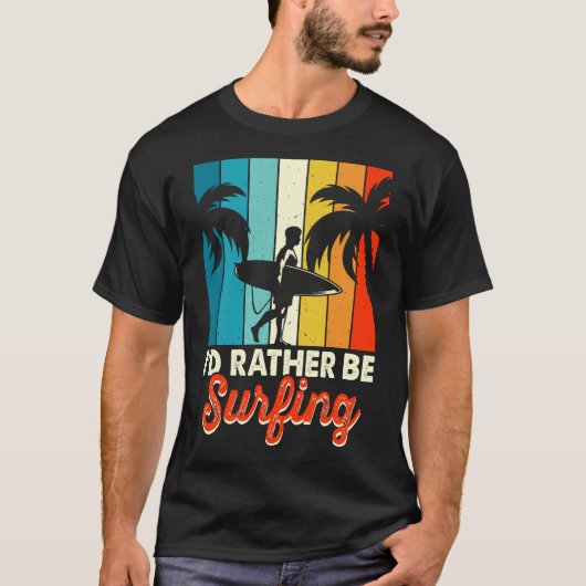 Het leven is beter met surfen t-shirt (Voorkant)