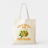 Het leven is beter met Tiki Bars Tote Bag (Achterkant)