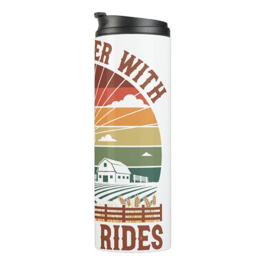 Het leven is beter met tractorritten thermosbeker (Geroteerd rechts)