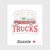Het leven is beter met Trucks Trucker Gag Sticker (Vel)