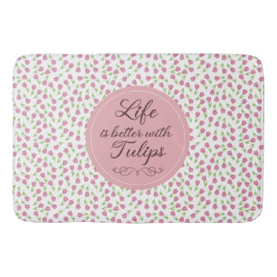 Het leven is beter met Tulpen - Patronen Badmat