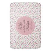 Het leven is beter met Tulpen - Patronen Badmat (Voorkant Verticaal)