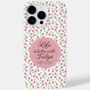 Het leven is beter met Tulpen - Patronen Case-Mate iPhone 14 Pro Max Hoesje