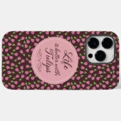 Het leven is beter met Tulpen - Patronen Case-Mate iPhone Case (Achterkant (horizontaal))