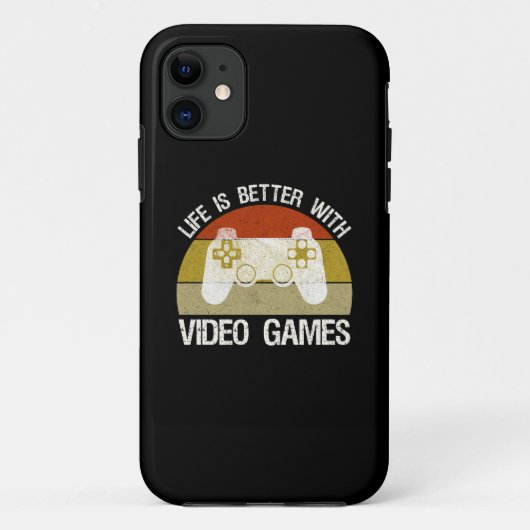 Het leven is beter met videogames Case-Mate iPhone case (Achterkant)