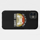 Het leven is beter met videogames Case-Mate iPhone case (Achterkant (horizontaal))
