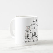 Het leven is beter met vier vrienden - Custom Pet  Koffiemok (Voorkant links)