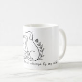 Het leven is beter met vier vrienden - Custom Pet  Koffiemok (Voorkant rechts)