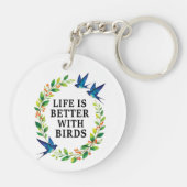 HET LEVEN IS BETER MET VOGELS SLEUTELHANGER (Achterkant)