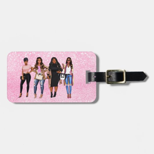 Het leven is beter met vrienden bagagelabel (Voorkant horizontaal)