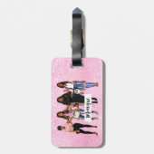 Het leven is beter met vrienden bagagelabel (Achterkant verticaal)