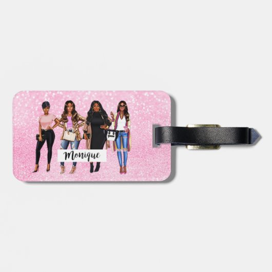 Het leven is beter met vrienden bagagelabel (Achterkant horizontaal)