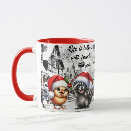 Het leven is beter met vrienden zoals jij Mok (Links)