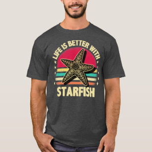 Het leven is beter met zeester t-shirt