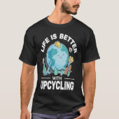Het leven is Beter omhoog fietsen mannen creative  T-shirt (Voorkant)