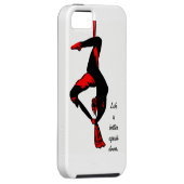 Het leven is beter onderaan de telefoondekking Case-Mate iPhone case (Back/Rechts)