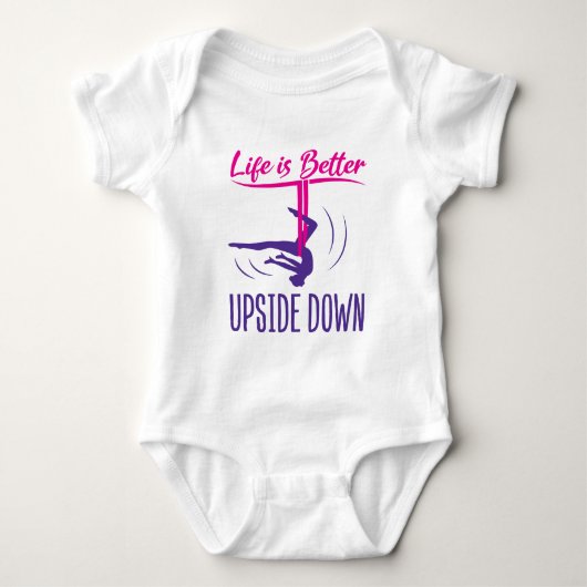 Het leven is beter onderaan in de lucht Yoga Romper (Voorkant)