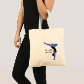 Het leven is beter ondersteboven - handstandaard tote bag (Voorkant (product))