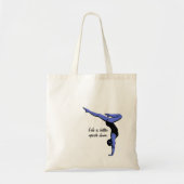 Het leven is beter ondersteboven - handstandaard tote bag (Voorkant)