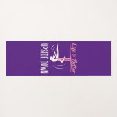 Het leven is beter ondersteboven luchtyoga yogamat (Achterkant (horizontaal))