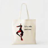 Het leven is beter ondersteboven. tote bag (Voorkant)