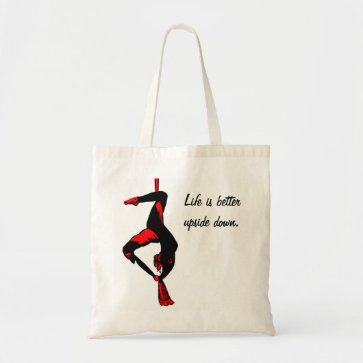 Het leven is beter ondersteboven. tote bag (Voorkant)