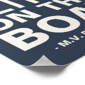 Het leven is beter op de Aangepaste Boat Name Prin Poster (Hoek)