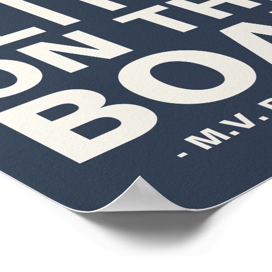 Het leven is beter op de Aangepaste Boat Name Prin Poster (Hoek)