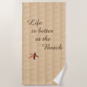 Het leven is beter op de badhanddoek (Voorkant)