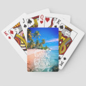 Het leven is beter op de Beach-speelkaarten Pokerkaarten (Achterkant)