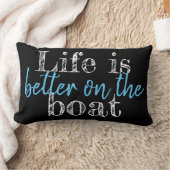 HET LEVEN IS BETER OP DE BOAT - tweezijdig | Kussen (Deken)