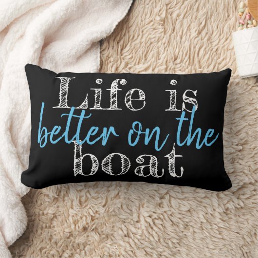 HET LEVEN IS BETER OP DE BOAT - tweezijdig | Kussen (Deken)