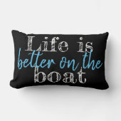 HET LEVEN IS BETER OP DE BOAT - tweezijdig | Kussen (Voorkant)