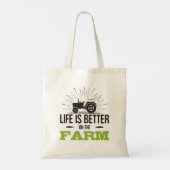 Het Leven Is Beter Op De Boerderij Tote Bag (Achterkant)
