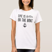 Het leven is beter op de boot | Bootleven T-shirt (Voorkant)