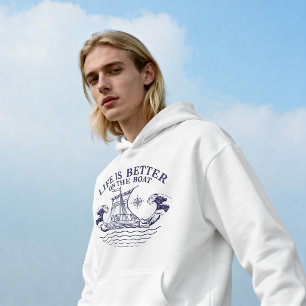 Het Leven is Beter op de Boot — Zeevaart Hoodie