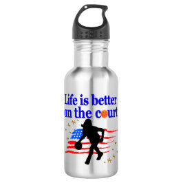 HET LEVEN IS BETER OP DE COURT USA DESIGN WATERFLES 