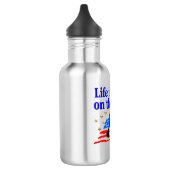 HET LEVEN IS BETER OP DE COURT USA DESIGN WATERFLES  (Links)