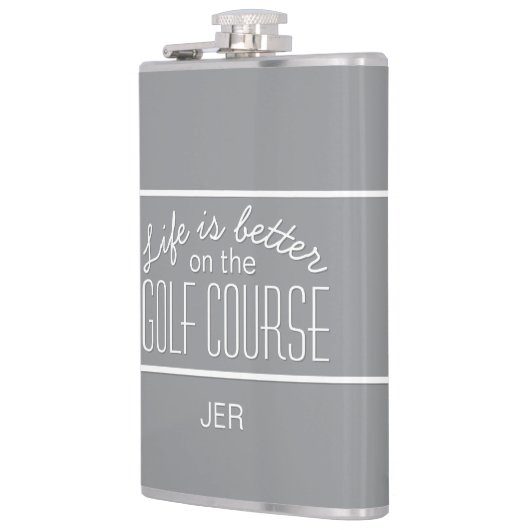 Het leven is beter op de Golfcursus Gray Heupfles (Links)