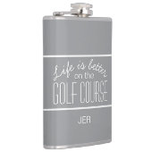 Het leven is beter op de Golfcursus Gray Heupfles (Rechts)