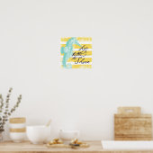 Het leven is beter op de kust poster (Keuken)