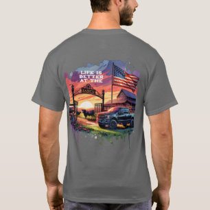 Het leven is beter op de ranch t-shirt
