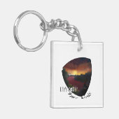 Het leven is beter op de rotsen. rotsklimmer sleutelhanger (Voorkant Links)