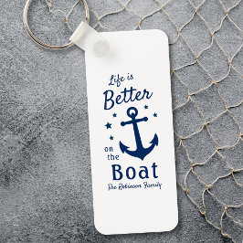 Het leven is beter op de sterren van de naam Boat. Sleutelhanger